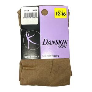 Danskin Now Nude Opaque Dance Tights Girls Size 12-16 NEW